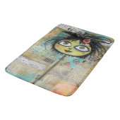 ArtLady 4 Bezaubernd und bekümmert Badematte (Schrägansicht)