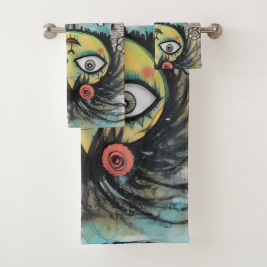 ArtLady 4 Bezaubernd und bekümmert Badhandtuch Set (Insitu)