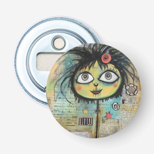 ArtLady 4 Bezaubernd und bekümmert Flaschenöffner (Vorderseite)