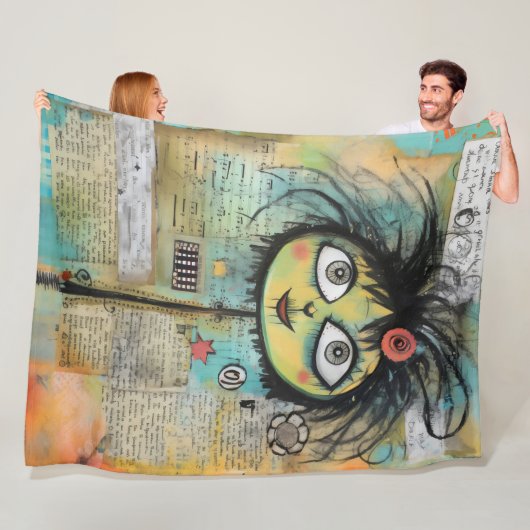 ArtLady 4 Bezaubernd und bekümmert Fleecedecke (Beispiel)