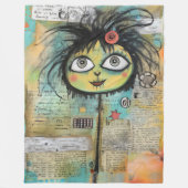 ArtLady 4 Bezaubernd und bekümmert Fleecedecke (Vorderseite)