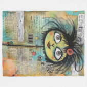 ArtLady 4 Bezaubernd und bekümmert Fleecedecke (Vorderseite (Horizontal))