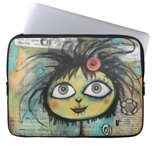 ArtLady 4 Bezaubernd und bekümmert Laptopschutzhülle (Vorderseite)