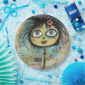 ArtLady 4 Bezaubernd und bekümmert Pappteller (Party)