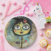 ArtLady 4 Bezaubernd und bekümmert Pappteller (Party)