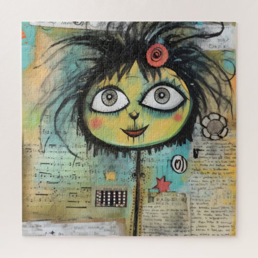 ArtLady 4 Bezaubernd und bekümmert Puzzle (Vertikal)