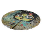 ArtLady 4 Bezaubernd und bekümmert Schneidebrett (Ecke)