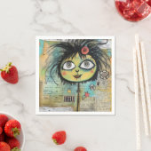 ArtLady 4 Bezaubernd und bekümmert Serviette (Beispiel)