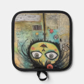 ArtLady 4 Bezaubernd und bekümmert Topflappen (Vorderseite)