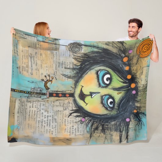 ArtLady 5 Bezaubernd und bekümmert Fleecedecke (Beispiel)