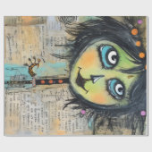 ArtLady 5 Bezaubernd und bekümmert Geschenkpapier (Flach)