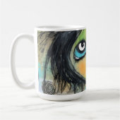 ArtLady 5 Bezaubernd und bekümmert Kaffeetasse (Links)