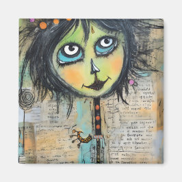 ArtLady 5 Bezaubernd und bekümmert Magnet