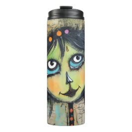 ArtLady 5 Bezaubernd und bekümmert Thermosbecher