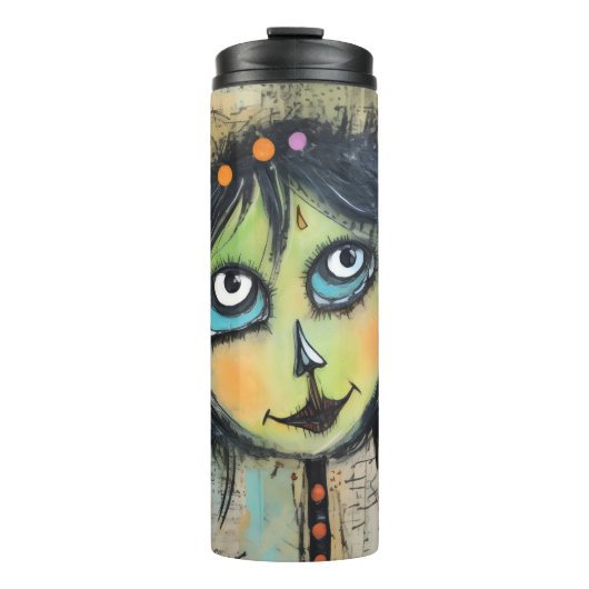 ArtLady 5 Bezaubernd und bekümmert Thermosbecher (Vorderseite)