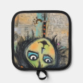 ArtLady 5 Bezaubernd und bekümmert Topflappen (Vorderseite)