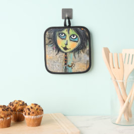 ArtLady 5 Bezaubernd und bekümmert Topflappen