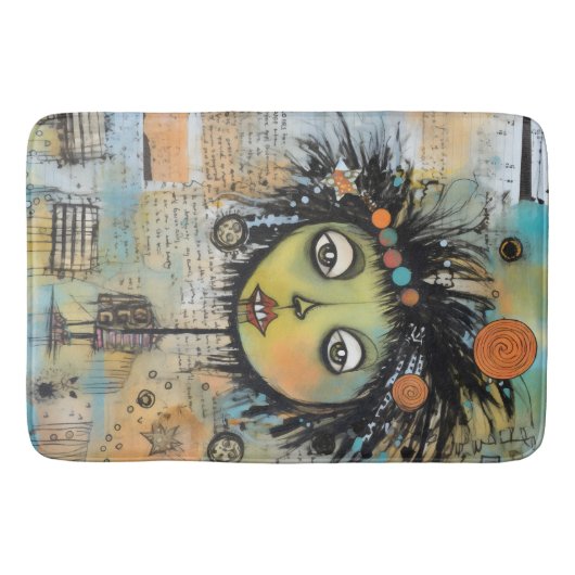 ArtLady 7 Bezaubernd und bekümmert Badematte (Vorderseite)