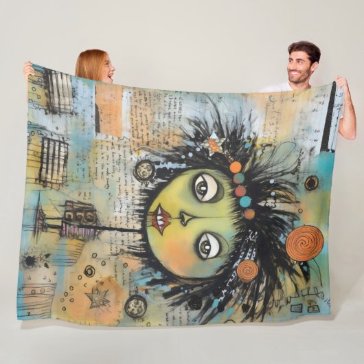 ArtLady 7 Bezaubernd und bekümmert Fleecedecke (Beispiel)
