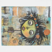 ArtLady 7 Bezaubernd und bekümmert Fleecedecke (Vorderseite (Horizontal))