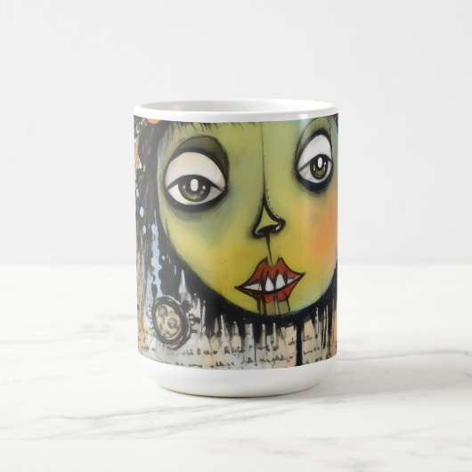 ArtLady 7 Bezaubernd und bekümmert Kaffeetasse (Mittel)