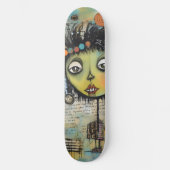 ArtLady 7 Bezaubernd und bekümmert Skateboard (Vorderseite)