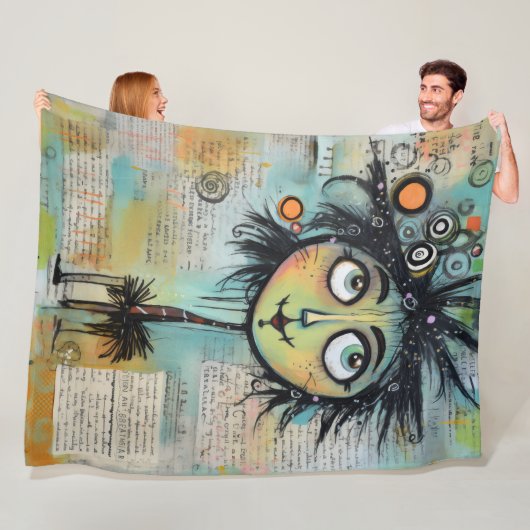 ArtLady 9 Bezaubernd und bekümmert Fleecedecke (Beispiel)