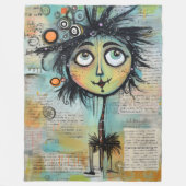 ArtLady 9 Bezaubernd und bekümmert Fleecedecke (Vorderseite)