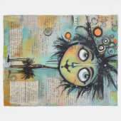 ArtLady 9 Bezaubernd und bekümmert Fleecedecke (Vorderseite (Horizontal))