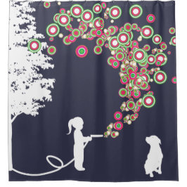 Artmarine-Duschvorhang der Garten-Graffiti banksy Duschvorhang