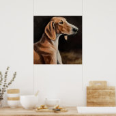 Artois Hound - Dog Portrait Poster (Küche)