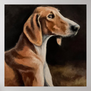 Artois Hound - Dog Portrait Poster