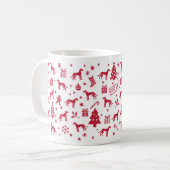 Artois Hound Weihnachtsdesign Kaffeetasse (Vorderseite Links)