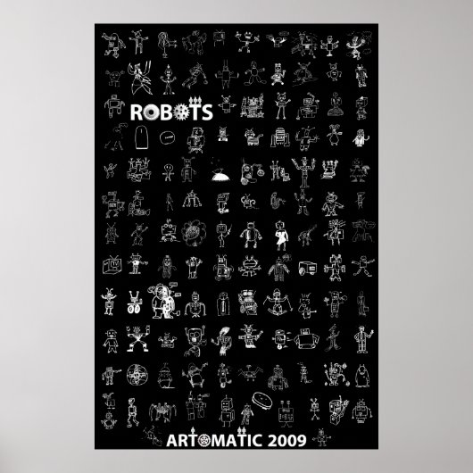 Artomatic Robots 2009 Poster 6 - Black Edition (Vorne)