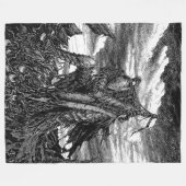 Artorias des Abgrunds - Der gebrochene Wolf Fleecedecke (Vorderseite (Horizontal))