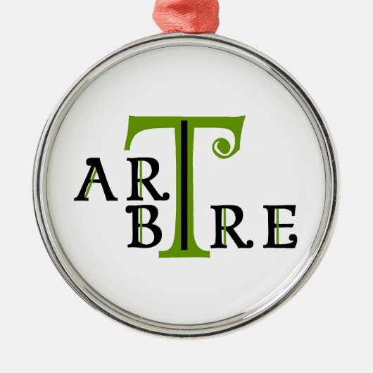 Artree Silbernes Ornament (Vorne)