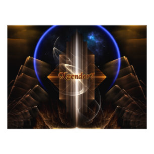 Artrillian-Bereich Xzendor7 Fraktal Art Fotodruck