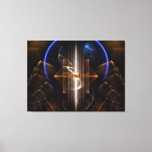 Artrillian-Bereich Xzendor7 Fraktal Art Leinwanddruck (Vorderseite)