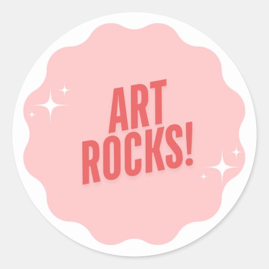 ARTROCKS! Aufkleber für Lehrer (Vorderseite)
