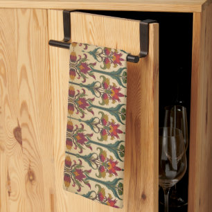 Arts & Crafts Craftsman- und Mission-Fries floral  Geschirrtuch