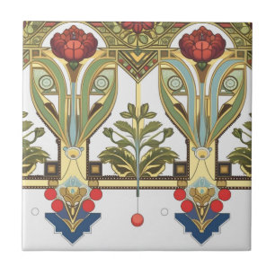 Arts & Crafts Craftsman und Mission Stil floral Fliese