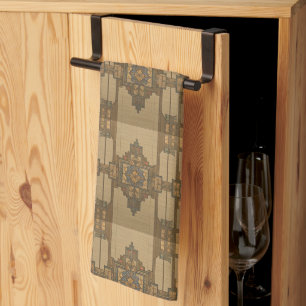 Arts & Crafts Craftsman- und Mission-Stil floral  Geschirrtuch