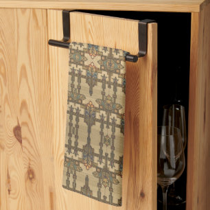 Arts & Crafts Craftsman und Mission Stil floral  Geschirrtuch