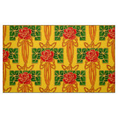 Arts & Crafts-Stil Rosenbusch-Muster Stoff (Fat Quarter (45,7 x 55,9 cm))
