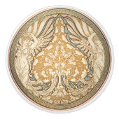 Arts & Crafts Walter Crane Ceramic Pull Knob Keramikknauf (Vorderseite)