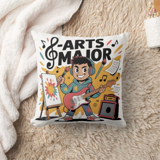 Arts Major Boy - Illustration Einzigartige Schöpfu Kissen (Decke)