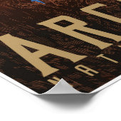 Arts National Park Travel Poster; Starscape Poster (Ecke)