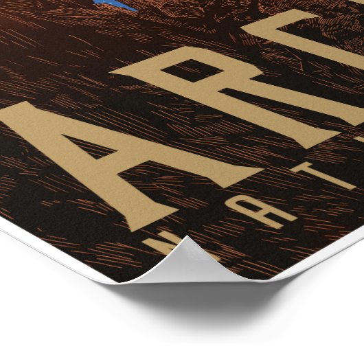 Arts National Park Travel Poster; Starscape Poster (Ecke)