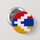 Artsakh (das Bergkarabach) Flagge Button (Vorne & Hinten)