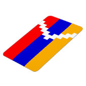 Artsakh (das Bergkarabach) Flagge Magnet (Linke Seite)